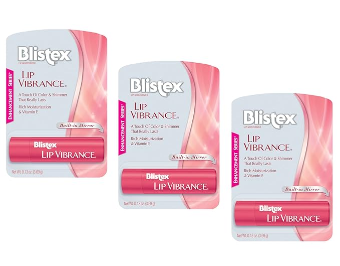Blistex Lip Vibrance, Lip Protectant 0.13 oz (Pack of 3)-Velvo Beauty