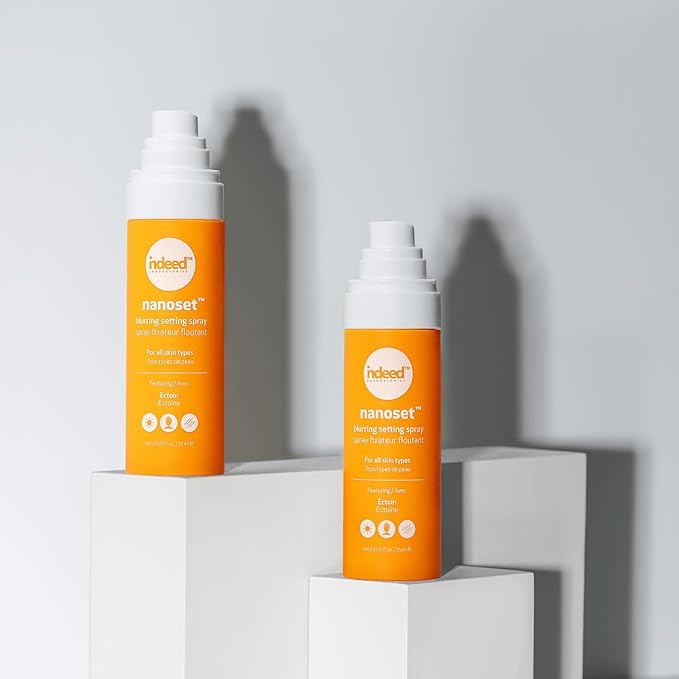Indeed Labs Nanoset Blurring Setting Spray - Made With Ectoin - Lightweight, Long Lasting, Mattifying, Revitalizes, Controls Shine, Refreshes, Hydrates, All-Day Wear (Setting Spray)-Velvo Beauty