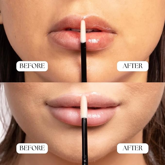 BIG POUT ENERGY Lip Plumper, Chili-Infused Lip Plumping Oil for Full and Smooth Lips, Lip Gloss Finish, With Easy Swipe XL Wand Applicator, Crystal Clear, 0.12 fl oz-Velvo Beauty