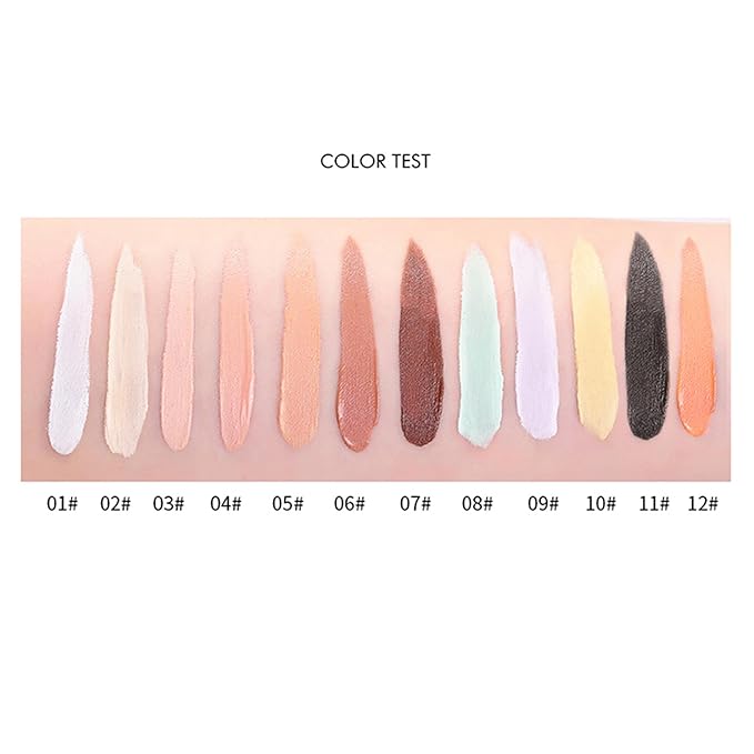 Mallofusa Single Color Face Makeup Concealer Foundation Palette Creamy Moisturizing Concealing 0.49oz (Light Beige)-Velvo Beauty