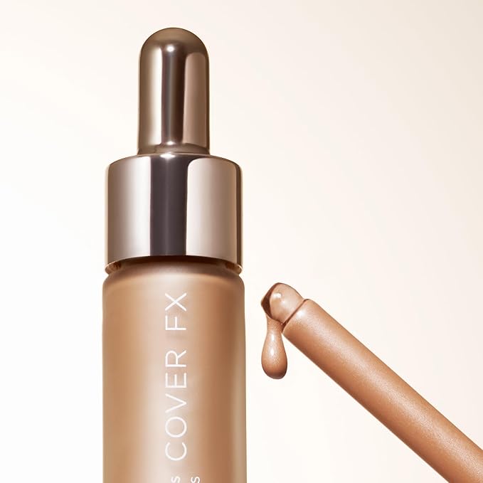 COVER FX Custom Bronzer Drops - Gilded Glow: Rich Bronze - 1 Fl Oz - Radiant Glow Liquid Bronzer - Customizable Color-Velvo Beauty