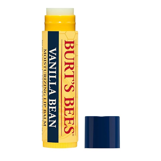 Burt's Bees 100% Natural Moisturizing Lip Balm, Vanilla Bean - 4 Tubes-Velvo Beauty