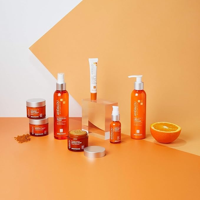 Andalou Naturals Pumpkin Honey Glycolic Mask, Brightening & Exfoliating Face Mask with Glycolic Acid & Vitamin C, Gently Removes Dirt and Brightens Skin, 1.7 fl oz-Velvo Beauty