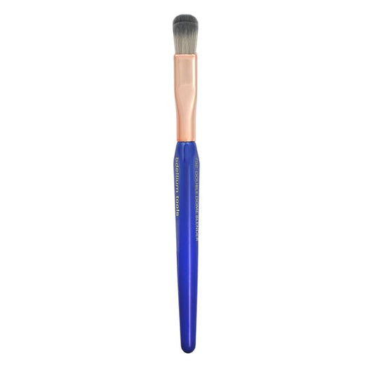 Bdellium Tools Professional Makeup Brush - Golden Triangle 792 Eye Double Dome Blender - With All Vegan and Soft Synthetic Fibers, For Effortless Application and Blending (Blue, 1pc)-Velvo Beauty