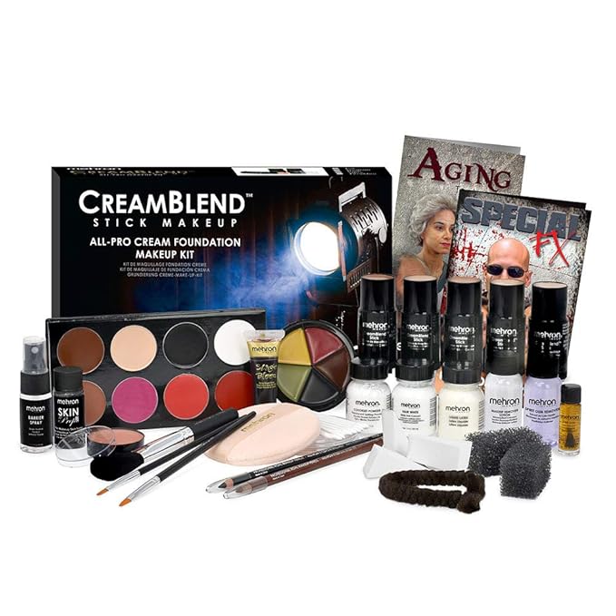 Mehron Makeup Creamblend All-Pro Student Makeup Kit (Fair)-Velvo Beauty