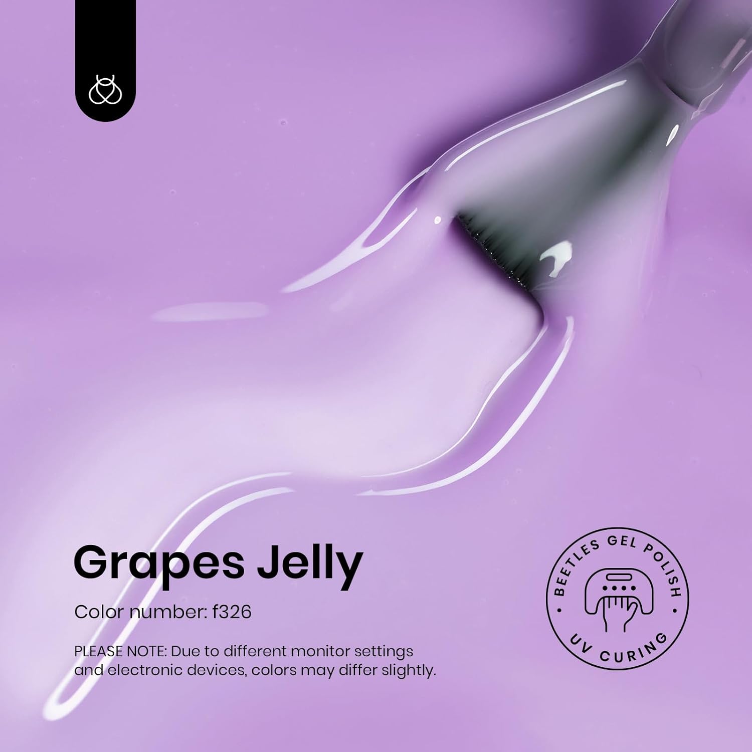 Beetles Purple Gel Nail Polish, 15ML Pastel Purple Jelly Gel Polish Translucent Effect Nail Concealer High Gloss Soak Off UV Sheer Lavender Spring Summer Manicure Gift for Women-Velvo Beauty