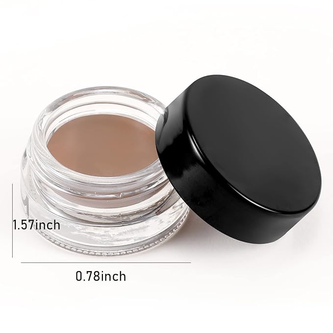Boobeen Eyebrow Pomade Cream, Waterproof Brow Pomade Gel High Pigmented Long-lasting for Natural Eyebrow Makeup, Suitable for Everyone (caramel)-Velvo Beauty