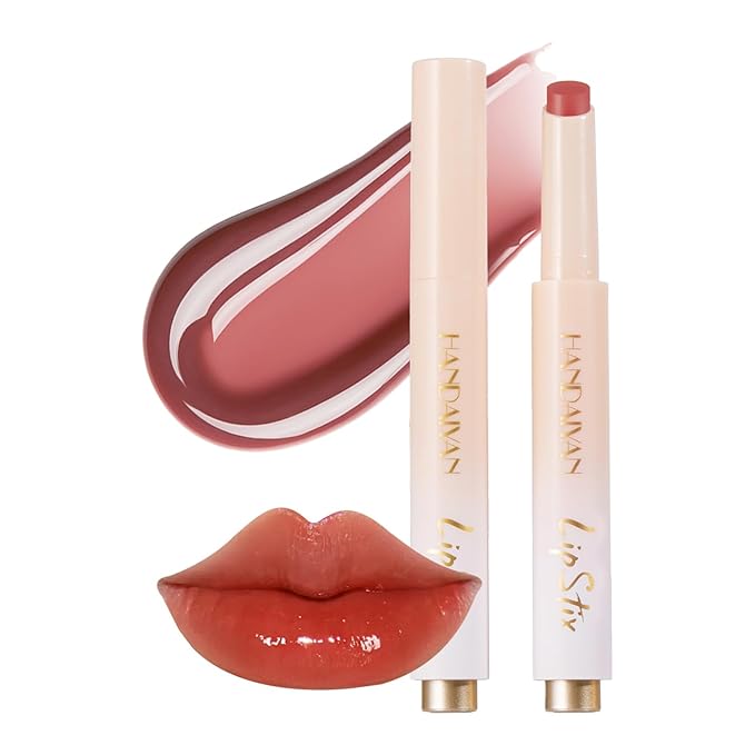 Lip Balm Click Slick, Honey Melting Lip Glow Oil, Moisturizing and Long-lasting Lip Plumper, Non Sticky Lipstick with Coconut Oil (01 Tomatoes)-Velvo Beauty