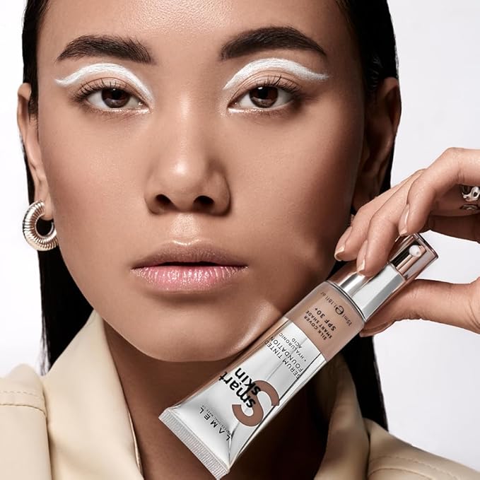 Lamel- Smart Skin Serum Tinted Foundation - 409 Deep Beige | Smoothens skin | Weightless texture| Blurs pores | All-day wear | 35ml-Velvo Beauty