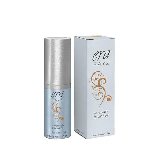 ERA Rayz spray on bronzer (3 By The Sea, 1.5 oz) - airbrush makeup, everyday, buildable, professional aerobrush cosmetics by Era Beauty-Velvo Beauty