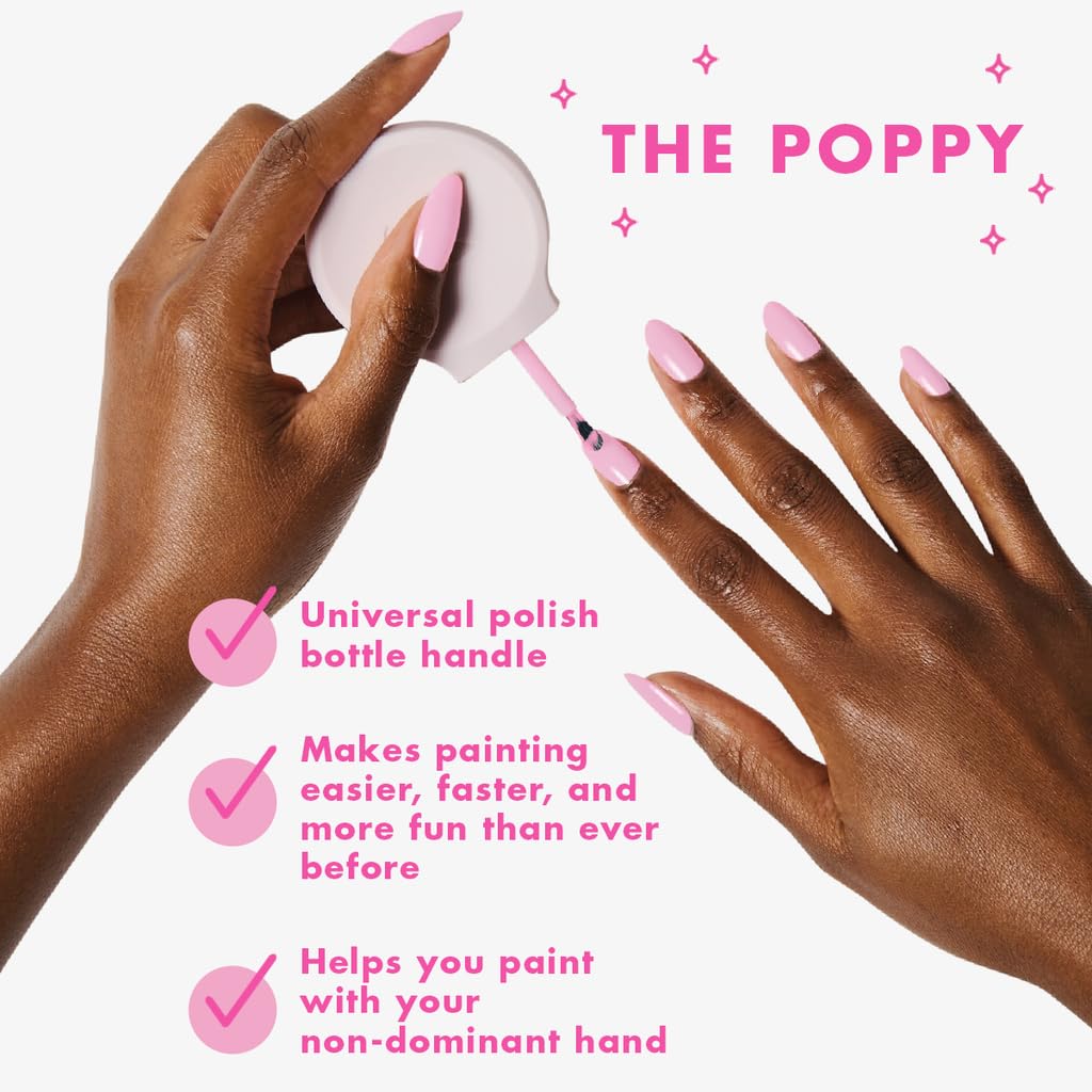 Olive & June Bestsellers Gel Polish Set | UV LED Nail Lamp Needed | Includes 6 Shades (HD, KMC, Pink Goldfish, Icing Is The Best Part, Prom, XOXO) + Gel Top Coat & Base Coat & Peel-Off Base HEMA-Free-Velvo Beauty