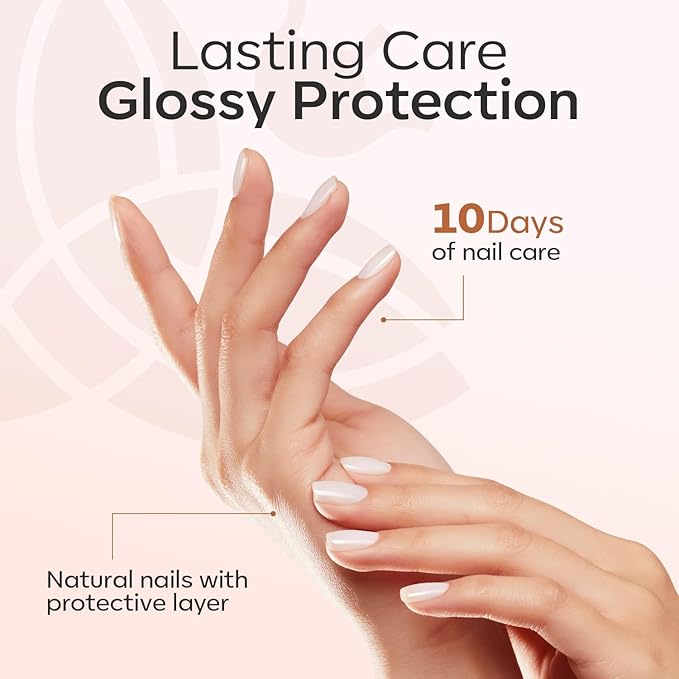 modelones Nail Strengthener, Milky White Nail Polish Natural Nail Concealer Foundation Air Dry Nail Growth Polish for Damaged Nails Imperfection Masking Gifts for Women 15ml-Velvo Beauty