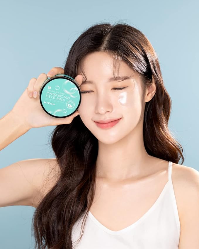 MIZON Triple Hyaluronic Acid Eye Gel Patches – Hydrogel Eye Masks with Seaweed Extract for Deep Hydration, Plumping & Soothing – 60 Pcs Under-Eye Treatment for Dryness & Fine Lines-Velvo Beauty