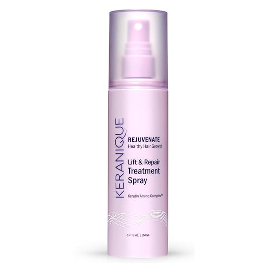 Keranique Hair Thickening Spray for Instant Volume, Texture & Lift for Fine Hair - Heat Damage Protectant With Keratin 6.8 oz-Velvo Beauty