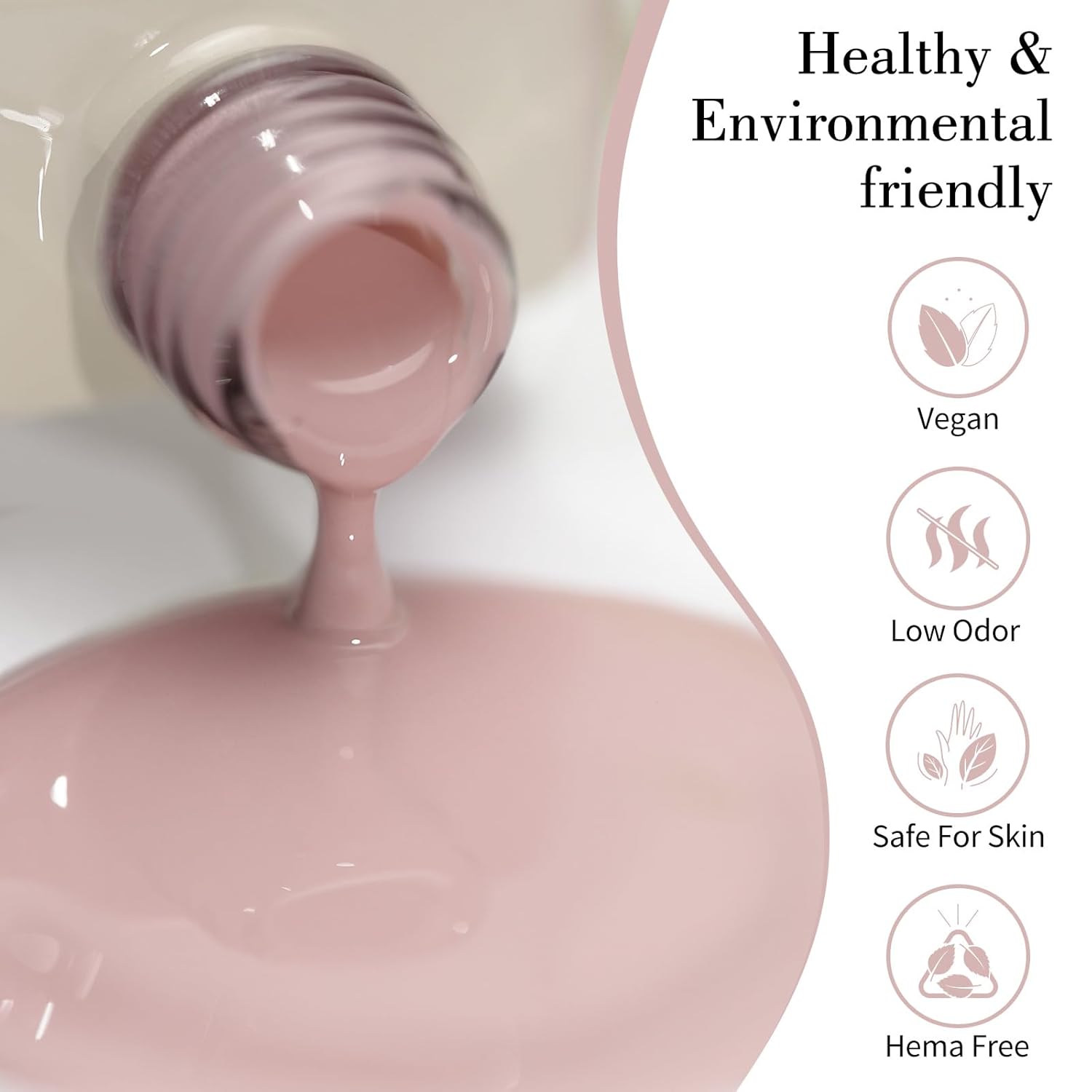 CANNI Nude Pink Jelly Gel Polish – 9ML Translucent Sheer Nude Soak-Off UV/LED Gel Nail Polish for DIY Manicure or Salon Use-Velvo Beauty