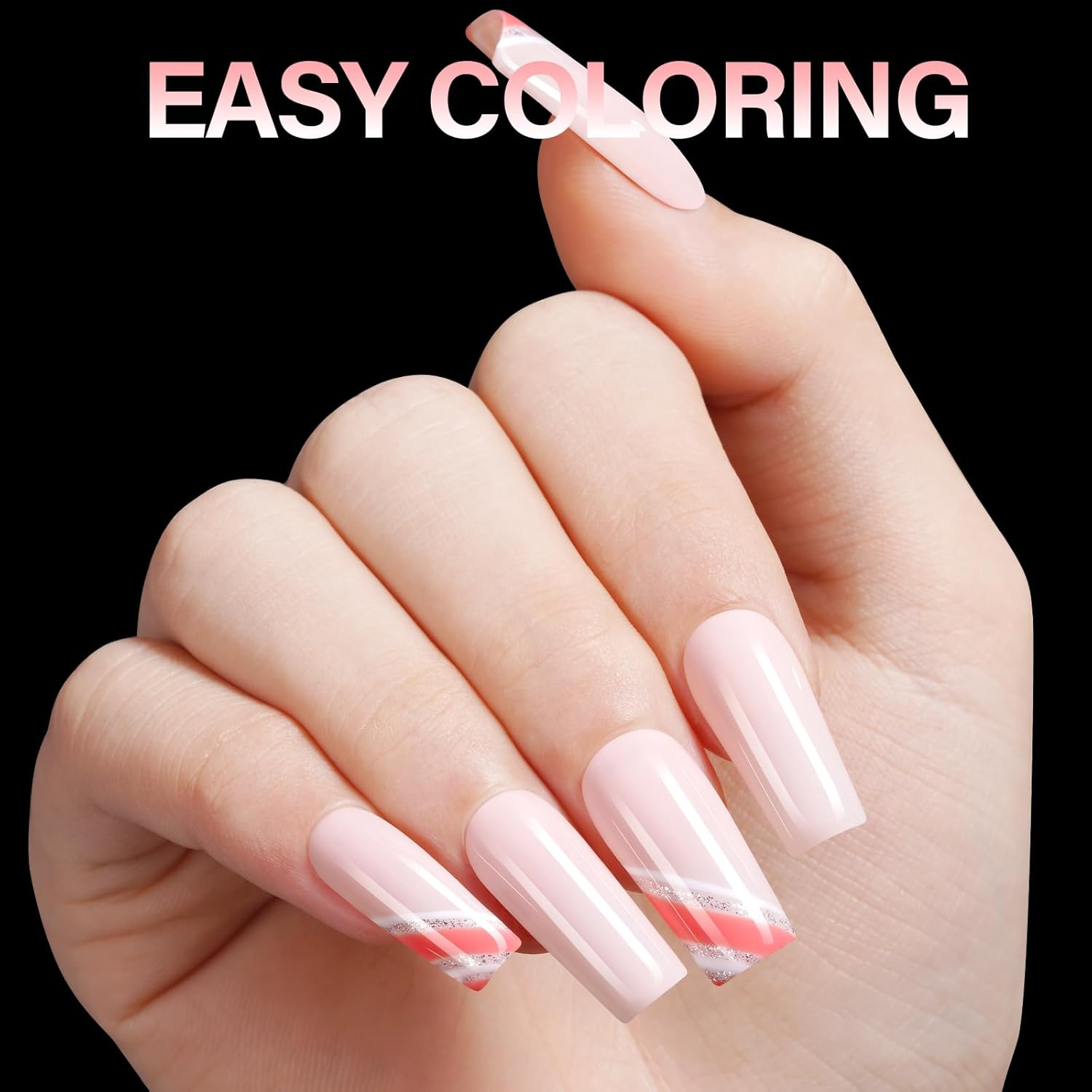 AILLSA Medium Square Nail Tips Full Cover Half Matte Tips Nail Clear Gelly Pre-Shaped Nail Tips Press On False Nail Tip Extension for Home DIY Manicure Salon 216PCS 12 Sizes-Velvo Beauty