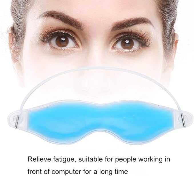 Gel Eye Pads,Gel Eye Cooling Eye Masks, Cold Eye for Dry Eyes, Ice Eye Frozen Reusable Eye Ice Pack Cold Eye Compress for Dark Circles Puffy Eyes-Velvo Beauty