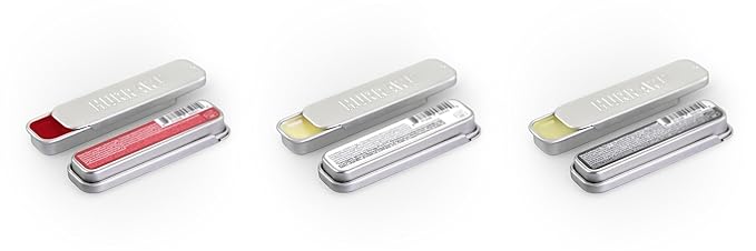 Hurraw! Black Cherry Tinted, Unscented, Moon Night Treatment Lip Balm Slim Slider Tins, 3 Pack Bundle: Organic, Certified Vegan and Cruelty Free All Natural. Bee, Shea, Soy & Palm Free. Made in USA-Velvo Beauty