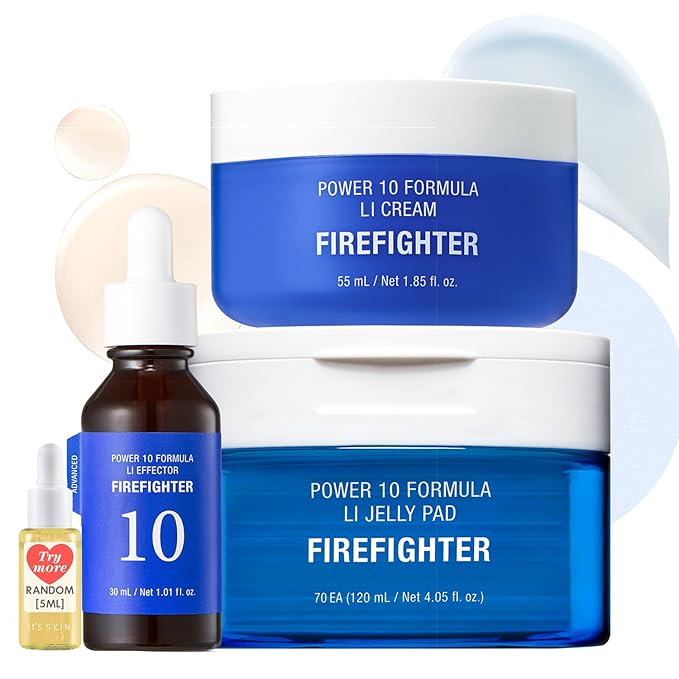 It'S SKIN LI Calming Skincare Set - Soothing Toner Pads, Ampoule Serum, Moisture Cream – Redness & Acne Relief with Licorice Extract & Guaiazulene – for Clear Skin-Velvo Beauty