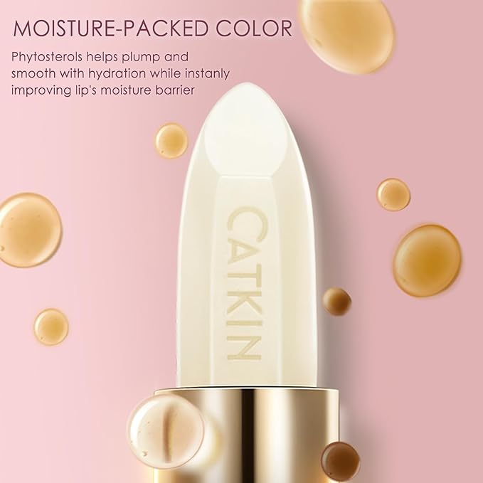 CATKIN Lip Balm Transparent Ultra Hydrating Colorless Lip Moistrurizer Chapstick with Vitamin E Nourishing For Cracked & Dry Lips Day & Night Lip Care 0.12 oz C02 Spearmint-Velvo Beauty