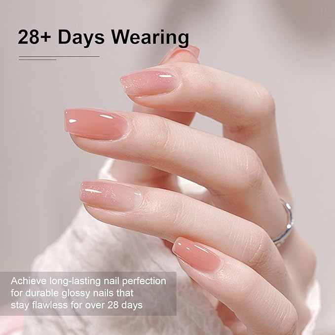 JODSONE 4 Bottles of 15ML Nail Primer Base Coat Top Coat and Builder Gel Which Helps Better Fit the Gel Polish-Velvo Beauty