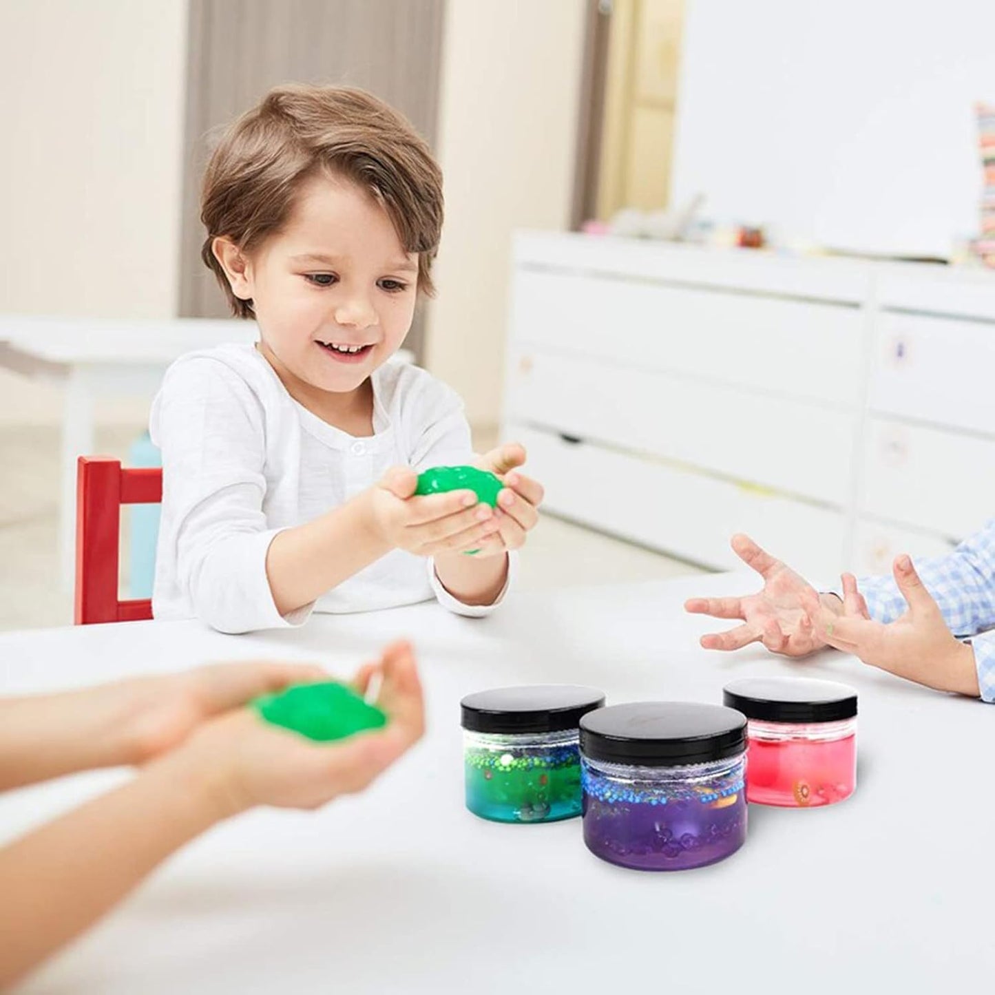 50 Pieces 4oz Plastic Jars with Lids Clear Round Cosmetic Container Empty Storage Jars for Makeup,Jewelry,Samples,Travel Storage-Velvo Beauty