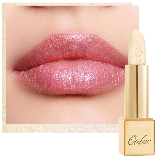 Oulac Glitter Lipstick for Women with Metallic 3D Shine Lightweight Hydrating Formula, High Impact Lip Color, Vegan & Gluten Free Beauty, Sheer Coverage Lip Makeup, Crystal Veil(27)-Velvo Beauty