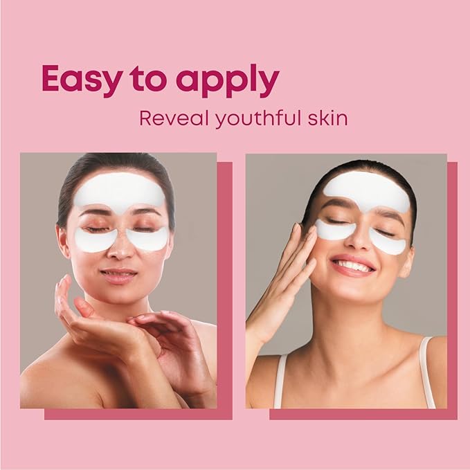 Bayside Forehead & Under Eye Wrinkle Patches Set | Hyaluronic Acid, Collagen & Vitamin E | Overnight Smoothing Treatment for Fine Lines & Wrinkles | Non-Invasive, Skin-Friendly Hydrating Care-Velvo Beauty