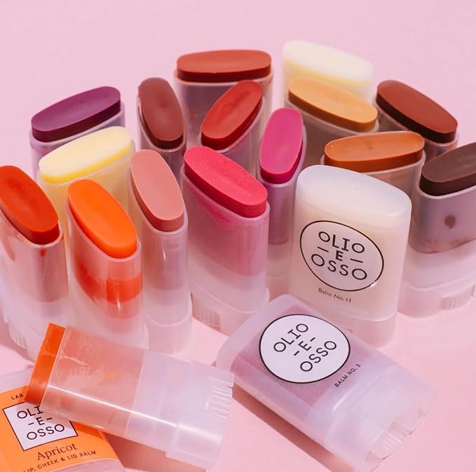 Olio E Osso - Natural Lip + Cheek Balm | Natural, Non-Toxic, Clean Beauty (No. 3 Crimson, 0.35 oz | 10 g)-Velvo Beauty