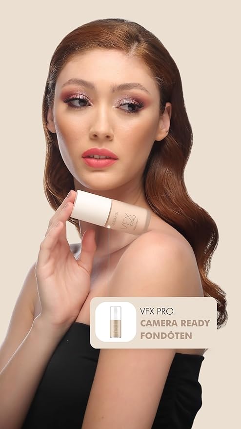 FARMASi Vfx Pro Foundation, Full Coverage Liquid Cream, Lightweight Long Lasting Coverage, Breathable Skin Moisturizer with Color True Matte Blending, Face Makeup, 1 fl. oz / 30 ml - Neutral Dark 17-Velvo Beauty