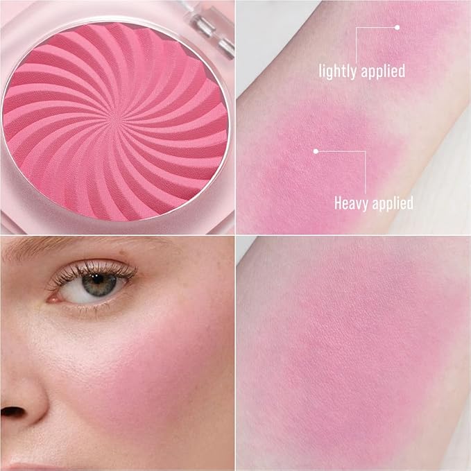 Cheeky Blush Compact for Face Cheeks, Talc Free Blusher Palette, Matte Powder Makeup, Natural Healthy, Mauve Pink Magenta Peach Red, Vegan Cruelty Free-Velvo Beauty