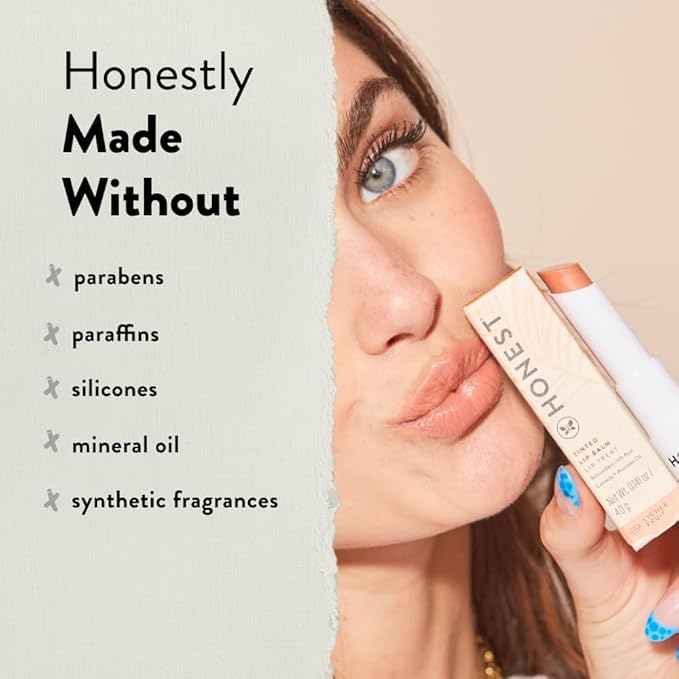 Honest Beauty Tinted Lip Balm | Antioxidant-rich Acai Extracts + Avocado Oil | EWG Certified, Vegan, Cruelty Free | Plum Drop-Velvo Beauty