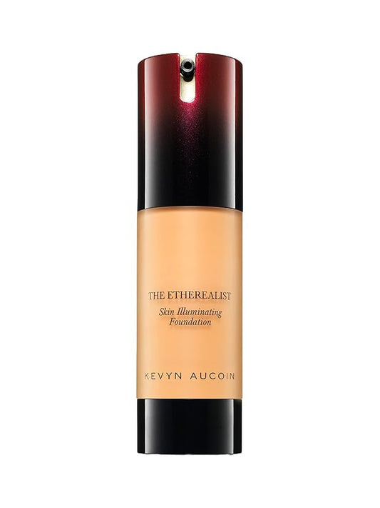 Kevyn Aucoin The Etherealist Skin Illuminating Foundation, EF 08 (Medium) shade: Comfortable, shine-free, smooth, moisturize. Medium to full coverage. Makeup artist go to. Even, bright & natural look-Velvo Beauty