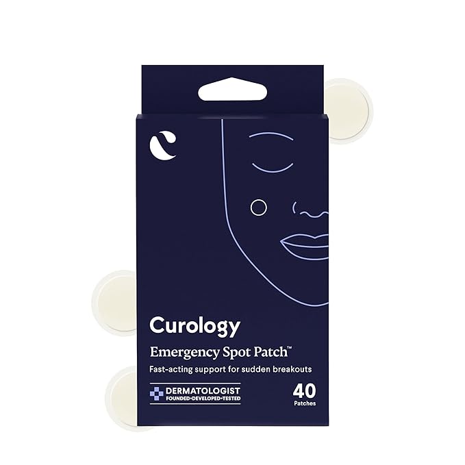 Curology Emergency Spot Pimple Patches for Face, Hydrocolloid Pimple Patches Fast-Acting, 40 Count-Velvo Beauty