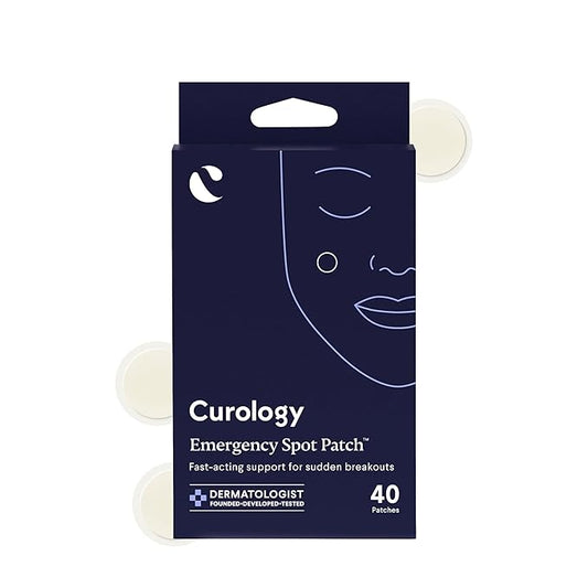 Curology Emergency Spot Pimple Patches for Face, Hydrocolloid Pimple Patches Fast-Acting, 40 Count-Velvo Beauty