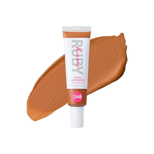 Ruby Kisses Tinted Moisturizer, Hydration, Calm & Revitalize Skin, Skin Perfecting, Blur Pores & Fine Lines, Natural Finish & All-Day Comfort Wear (Caramel)-Velvo Beauty