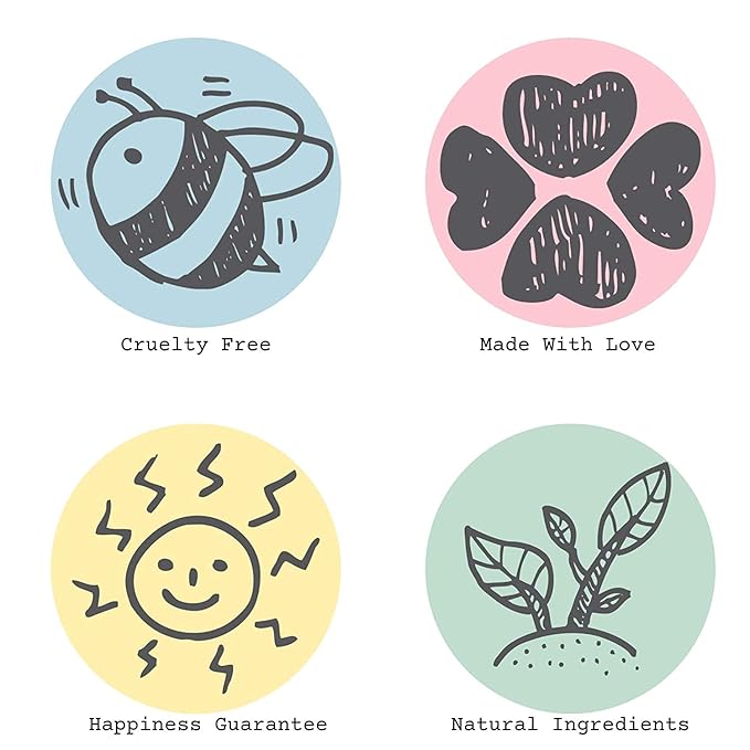 Bella & Bear Tropical Travel Pack, Self Care Kit, Includes Cruelty Free Shampoo, Conditioner, Body Scrub, Face Mask,1oz, Pack of 4-Velvo Beauty