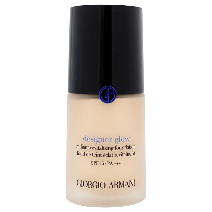 Designer Glow Radiant Revitalizing Foundation SPF 15 Plus - 1 by Giorgio Armani for Women - 1 oz Foundation-Velvo Beauty