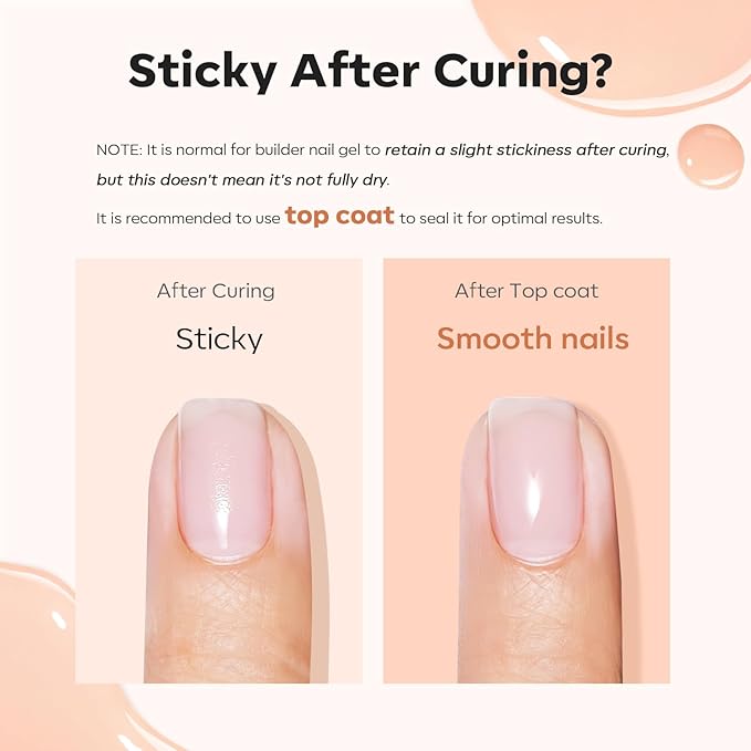 modelones Builder Nail Gel, 8-in-One Gold Shimmer Builder, Champagne Sparkle Glitter Rubber Color Base Gel Polish LED Lamp Cured, Apex Building Strengthener Extension for Home DIY Salon Girls-Velvo Beauty