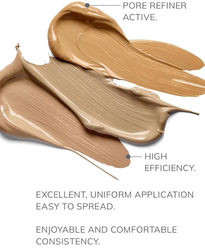 FARMASi Vfx Pro Foundation, Full Coverage Liquid Cream, Lightweight Long Lasting Coverage, Breathable Skin Moisturizer with Color True Matte Blending, Face Makeup, 1 fl. oz / 30 ml - Neutral Medium 12-Velvo Beauty