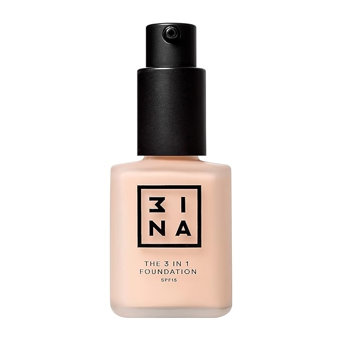 3INA The 3-In-1 Foundation 206 - Vegan Formula - Combination Of Primer, Concealer And Foundation - Medium Coverage - Natural Finish - Perfect For Covering Lines And Blemishes - Long Lasting - 1.01 Oz-Velvo Beauty