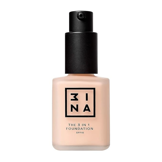 3INA The 3-In-1 Foundation 206 - Vegan Formula - Combination Of Primer, Concealer And Foundation - Medium Coverage - Natural Finish - Perfect For Covering Lines And Blemishes - Long Lasting - 1.01 Oz-Velvo Beauty