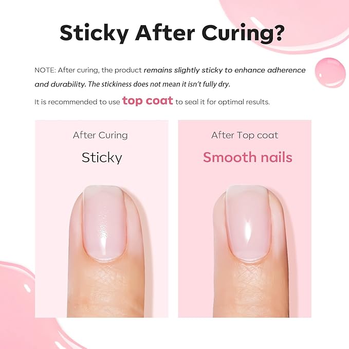 modelones Builder Nail Gel, 8-in-One Pink Builder for Nail Thickening, U/V LED Lamp Cured Hard Color Base Extension Rhinestone Tips Glue Gel Polish in a Bottle for DIY Home Manicure Women-Velvo Beauty