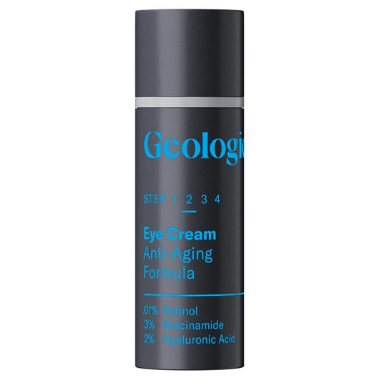 Geologie Anti-Aging Eye Cream | Helps Visible Signs of Aging | Reduce Fine Lines & Wrinkles | Retinol, Caffeine, Peptides, Niacinamide & Hyaluronic Acid | Effective Formula For Men & Women-Velvo Beauty