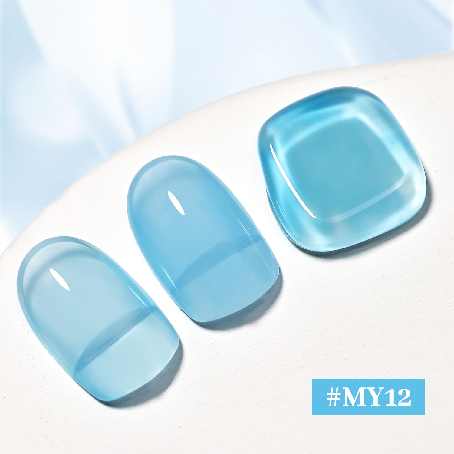 16.5ml Jelly Baby Blue Nail Polish Large Volume Quick Dry Nail Polish, Long Lasting Shine, Fingernail Toenail Nail Art DIY Home Travel Nail Art Gift-Velvo Beauty