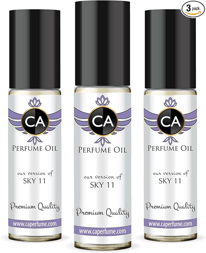 CA Perfume Impression of Emra Sky 11 For Women & Men Body Oil Roll-On 0.3 Fl Oz-X3-Velvo Beauty