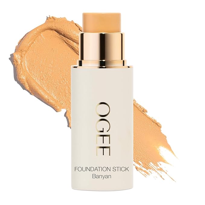 Ogee Sculpted Complexion Foundation Stick (Banyan 2.75W - Medium Light, Golden Undertones) Full Coverage Foundation Makeup - Instantly Balance & Even Complexion - 70% Organic Ingredients-Velvo Beauty
