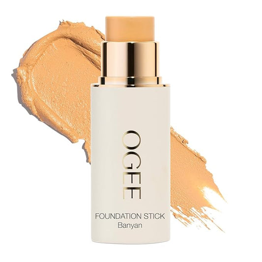 Ogee Sculpted Complexion Foundation Stick (Banyan 2.75W - Medium Light, Golden Undertones) Full Coverage Foundation Makeup - Instantly Balance & Even Complexion - 70% Organic Ingredients-Velvo Beauty