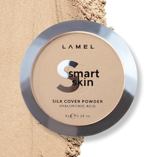 Lamel Smart Skin Silk Compact Powder - Long Lasting Pressed Finishing Powder - Oil Control Makeup, Suitable for Dry Skin, Lightweight Formula - 403 Ivory 0.28 oz-Velvo Beauty