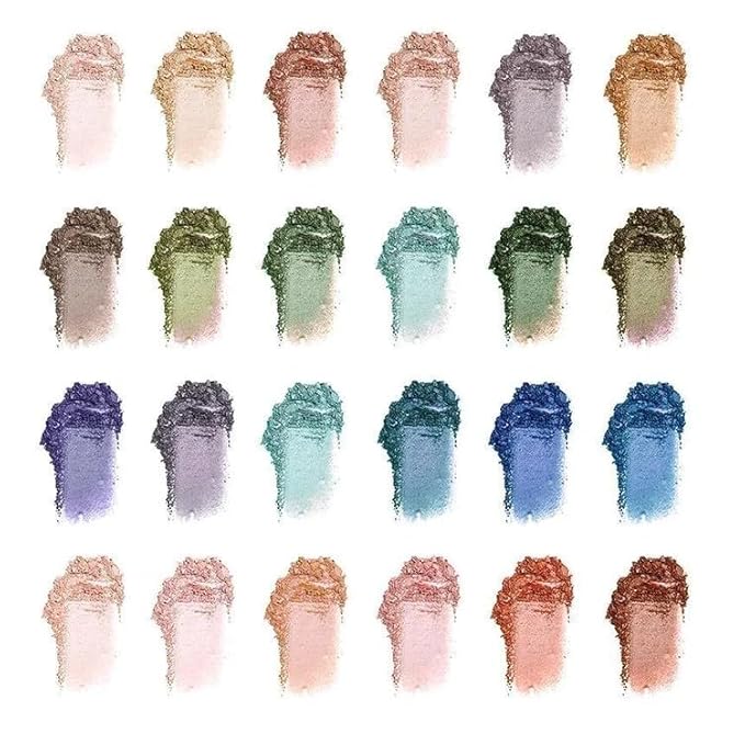 24 Shades Eyeshadow Palette -Festive Luxury Vibrant Bold Full-Color Pigment Long Lasting Matte Shimmer Eye shadow Palette (Bondi)-Velvo Beauty